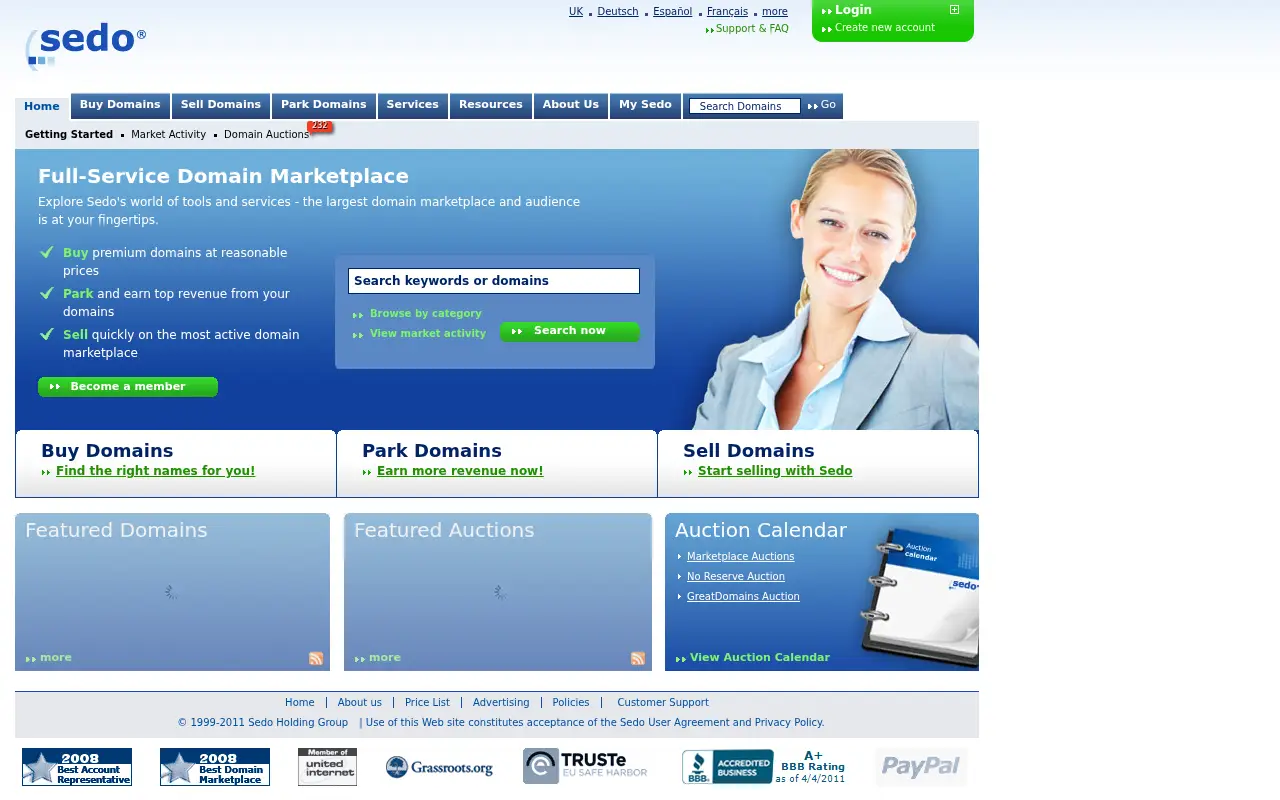 sedo.com on June 29, 2011