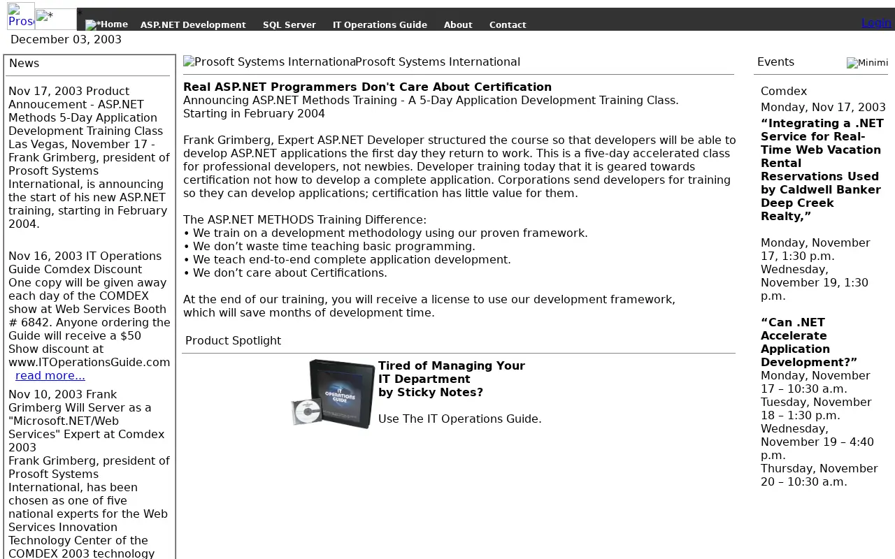 visualstudio.com in 2003