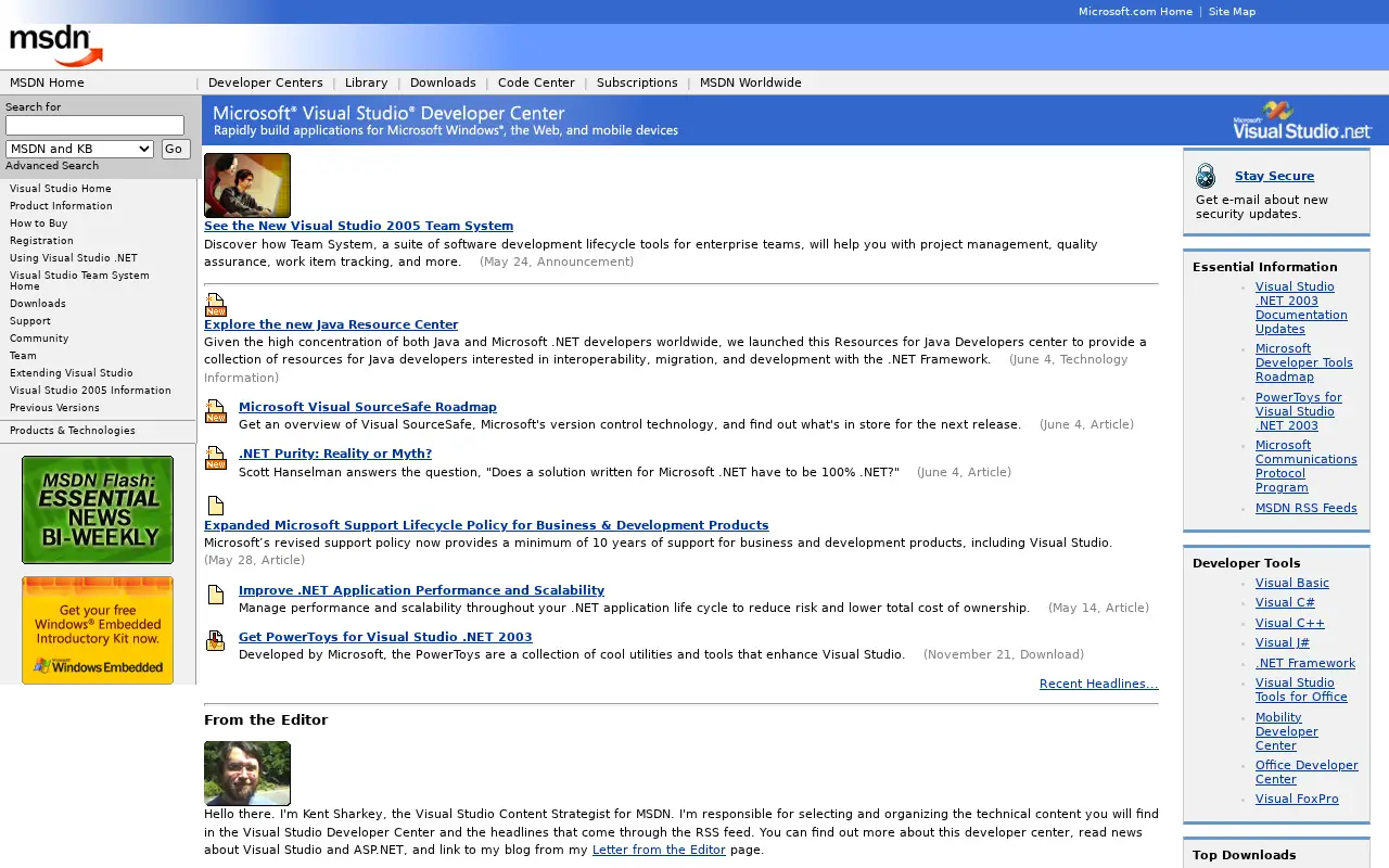 visualstudio.com in 2004