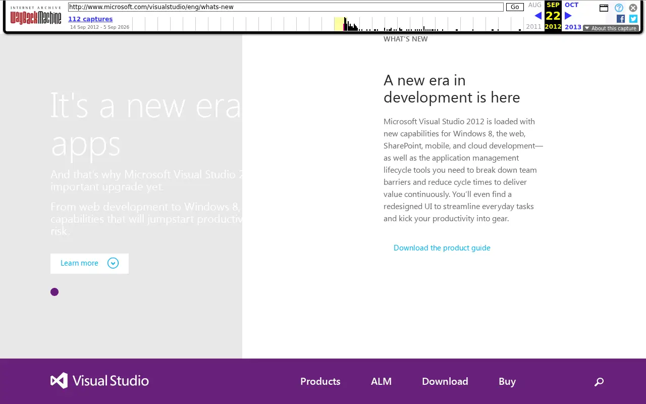 visualstudio.com in 2012