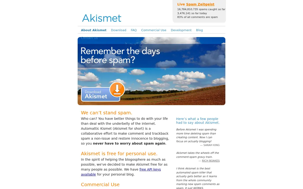 akismet.com in 2010