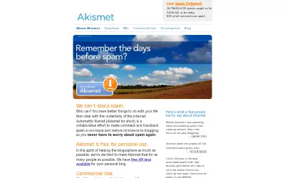 akismet.com in 2010