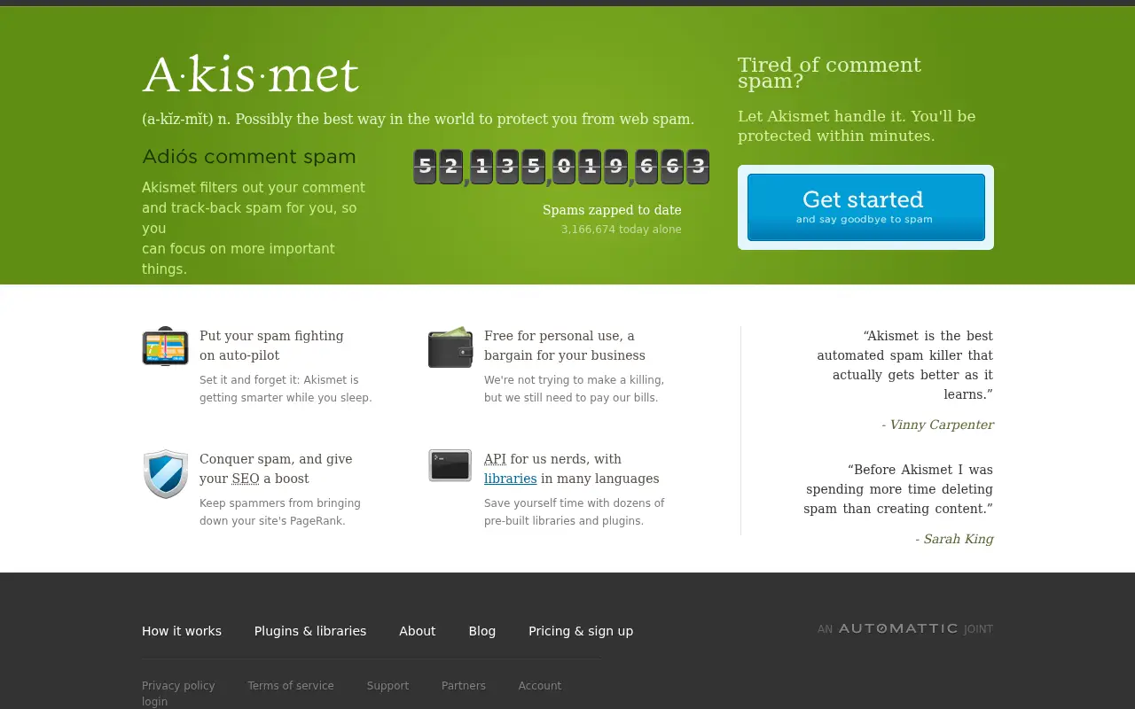 akismet.com in 2012