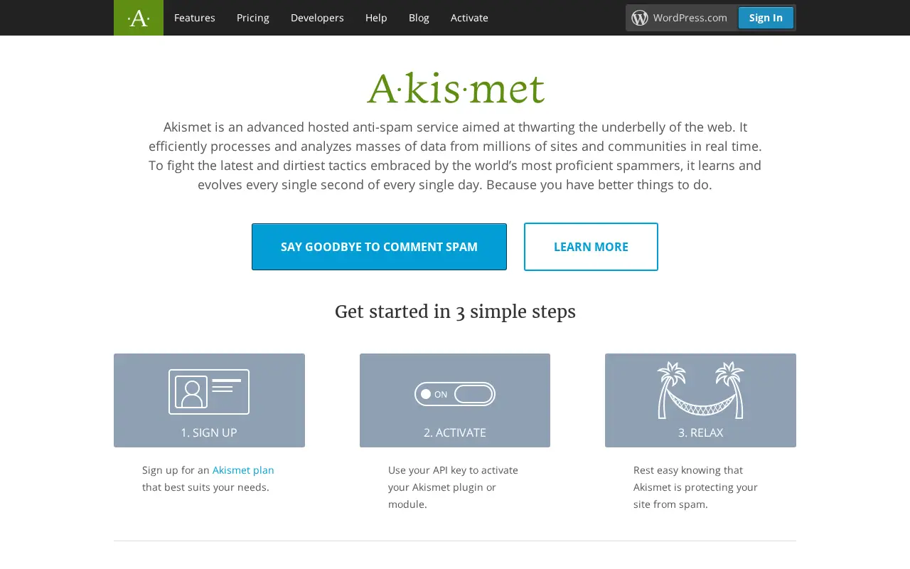 akismet.com in 2017