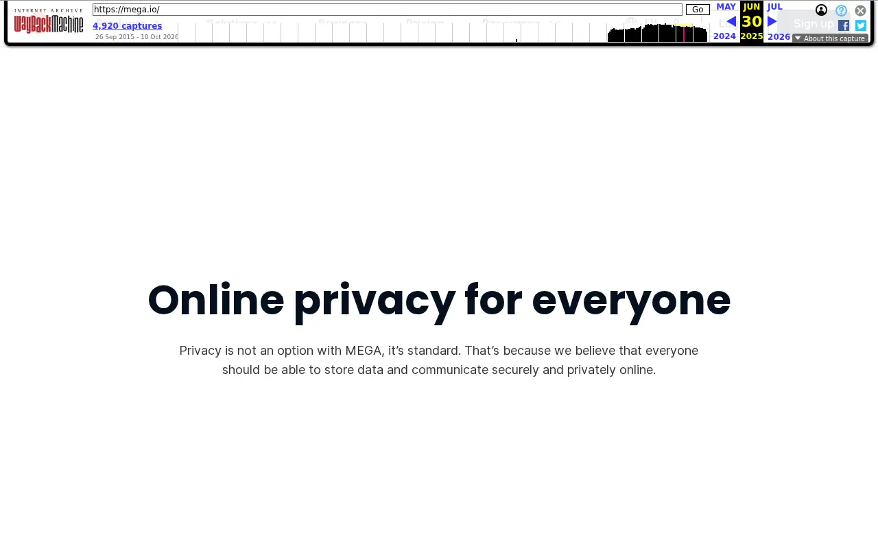 mega.co.nz in 2025