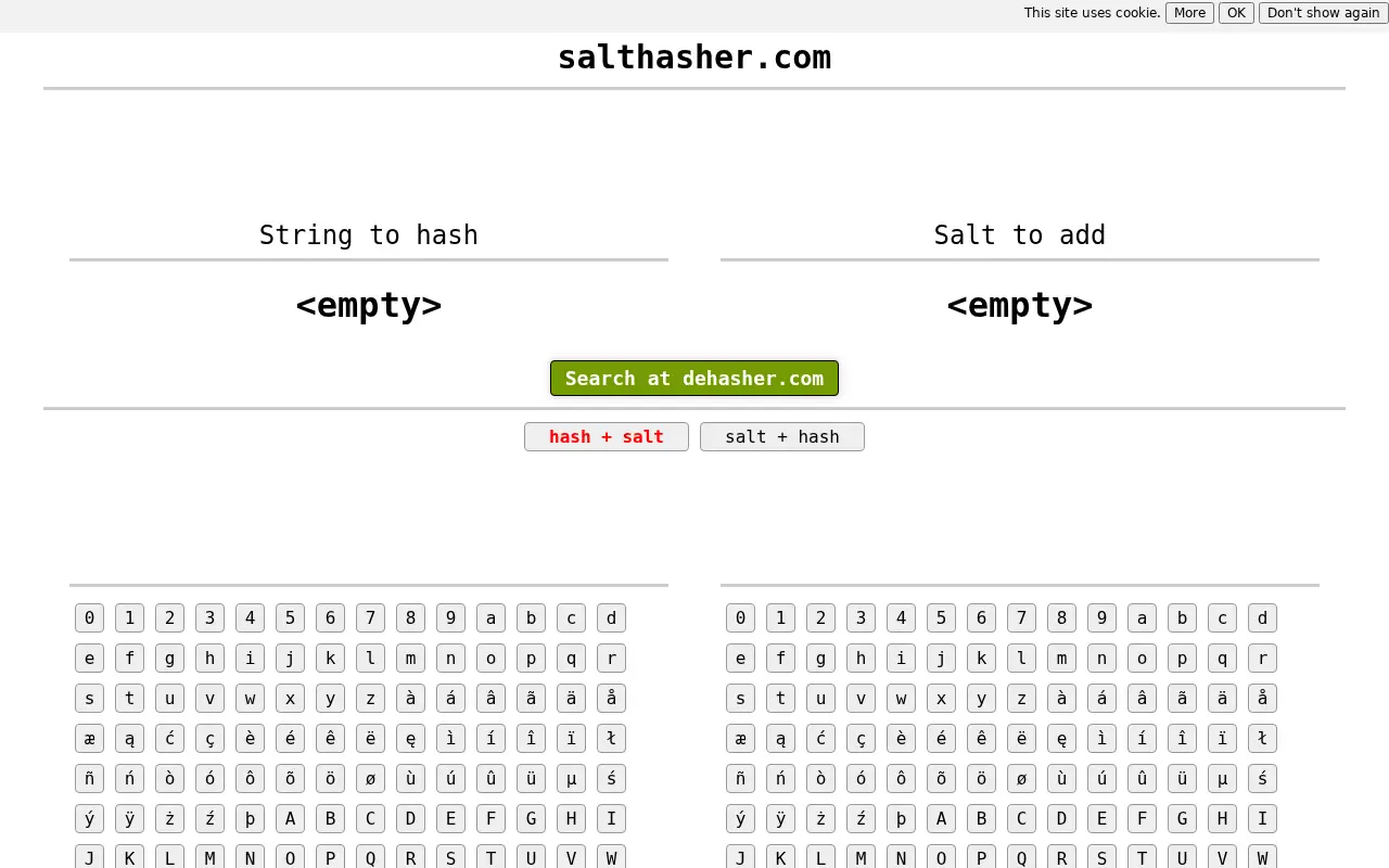 salthasher.com in 2018