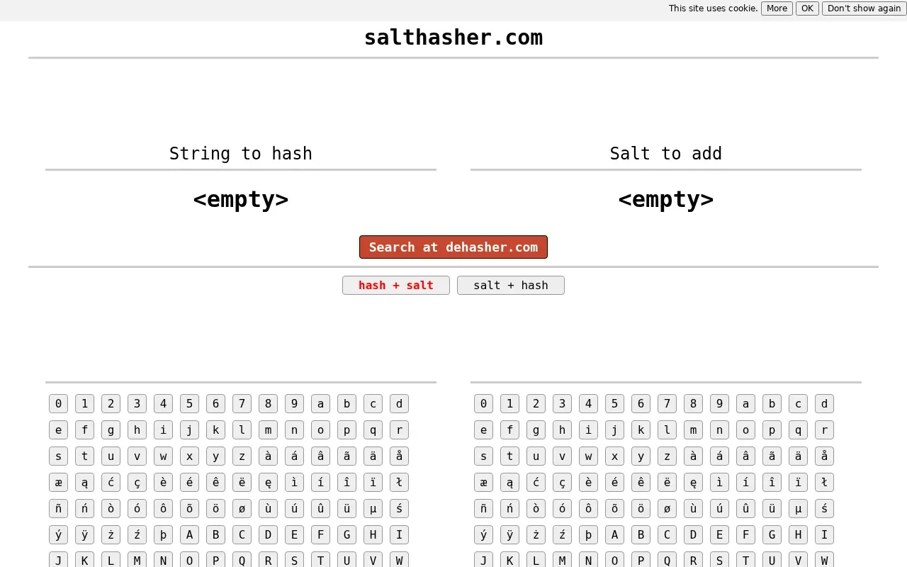salthasher.com in 2019