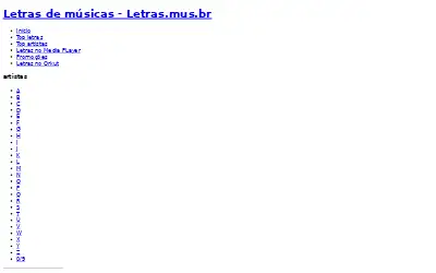 letras.mus.br in 2011