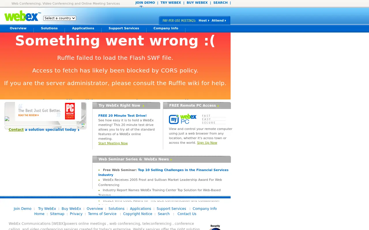 webex.com on July 1, 2005