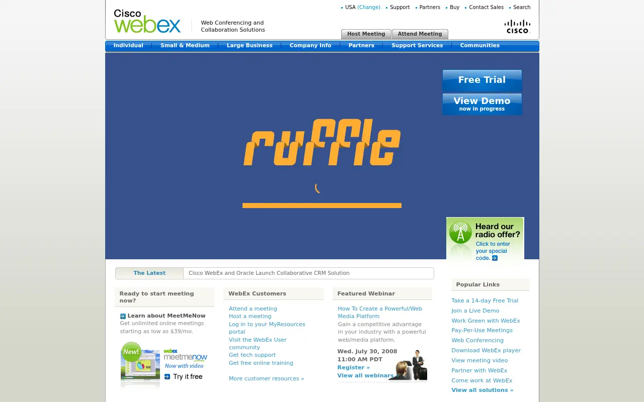 webex.com on July 4, 2008