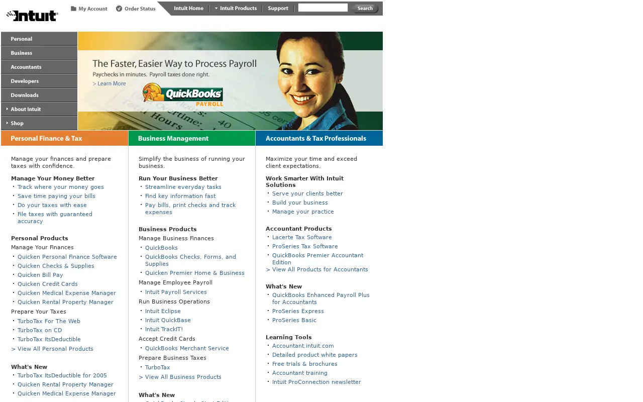 intuit.com in 2005
