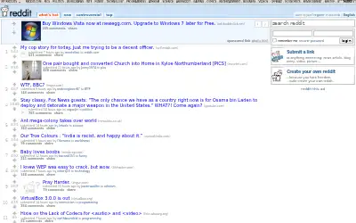 reddit.com in 2009