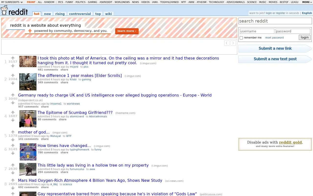 reddit.com in 2013