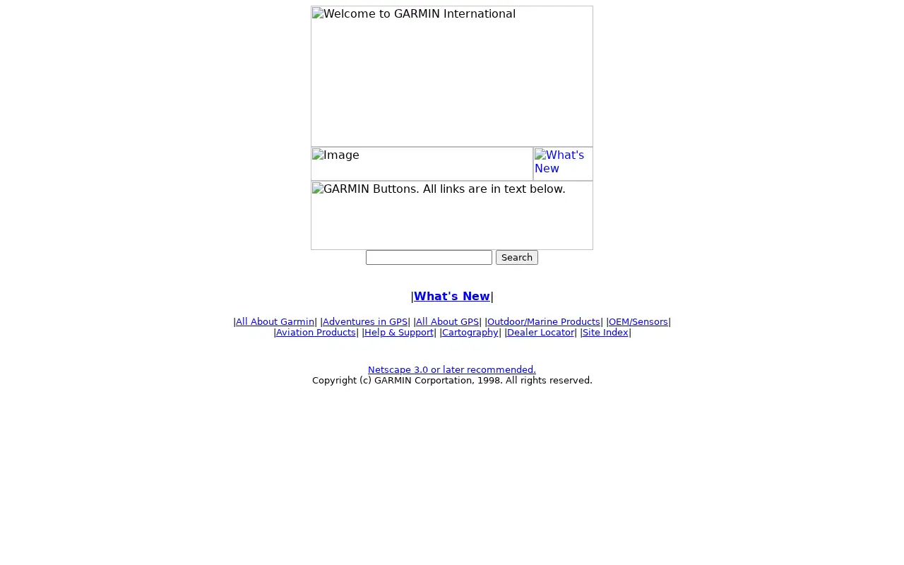 garmin.com in 1998