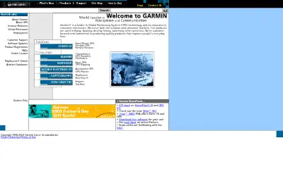 garmin.com in 2003