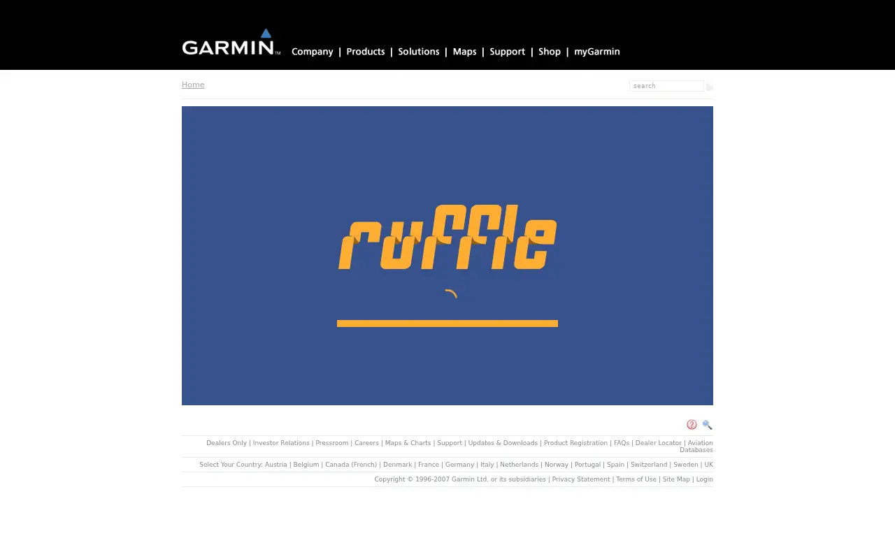garmin.com in 2007