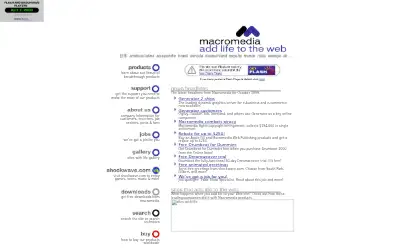 macromedia.com in 1999