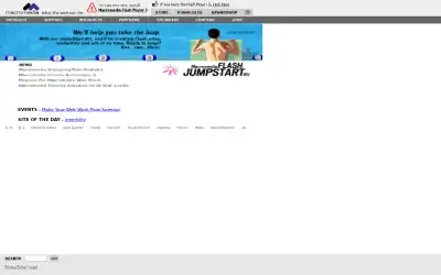 macromedia.com in 2001
