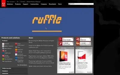 macromedia.com in 2010