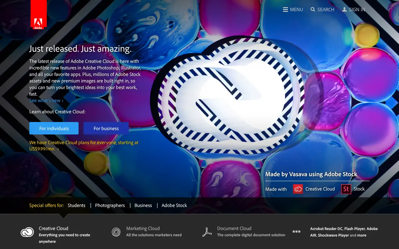 macromedia.com in 2016