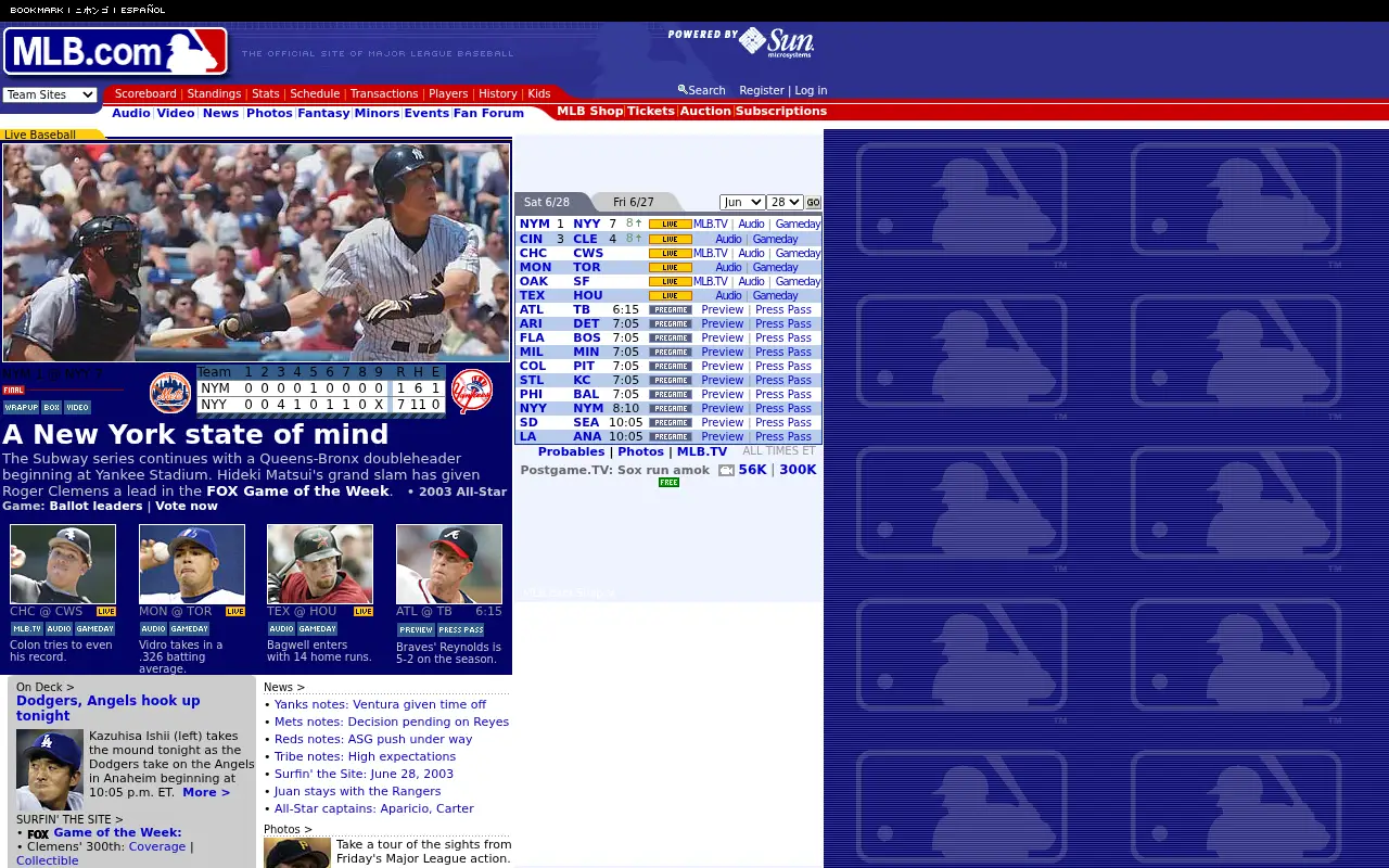 mlb.com in 2003