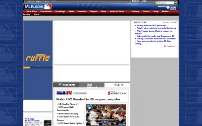 mlb.com in 2009