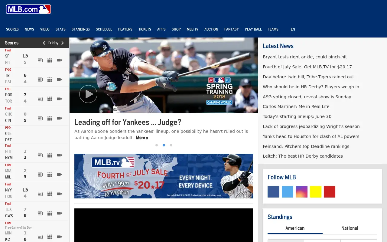 mlb.com in 2017