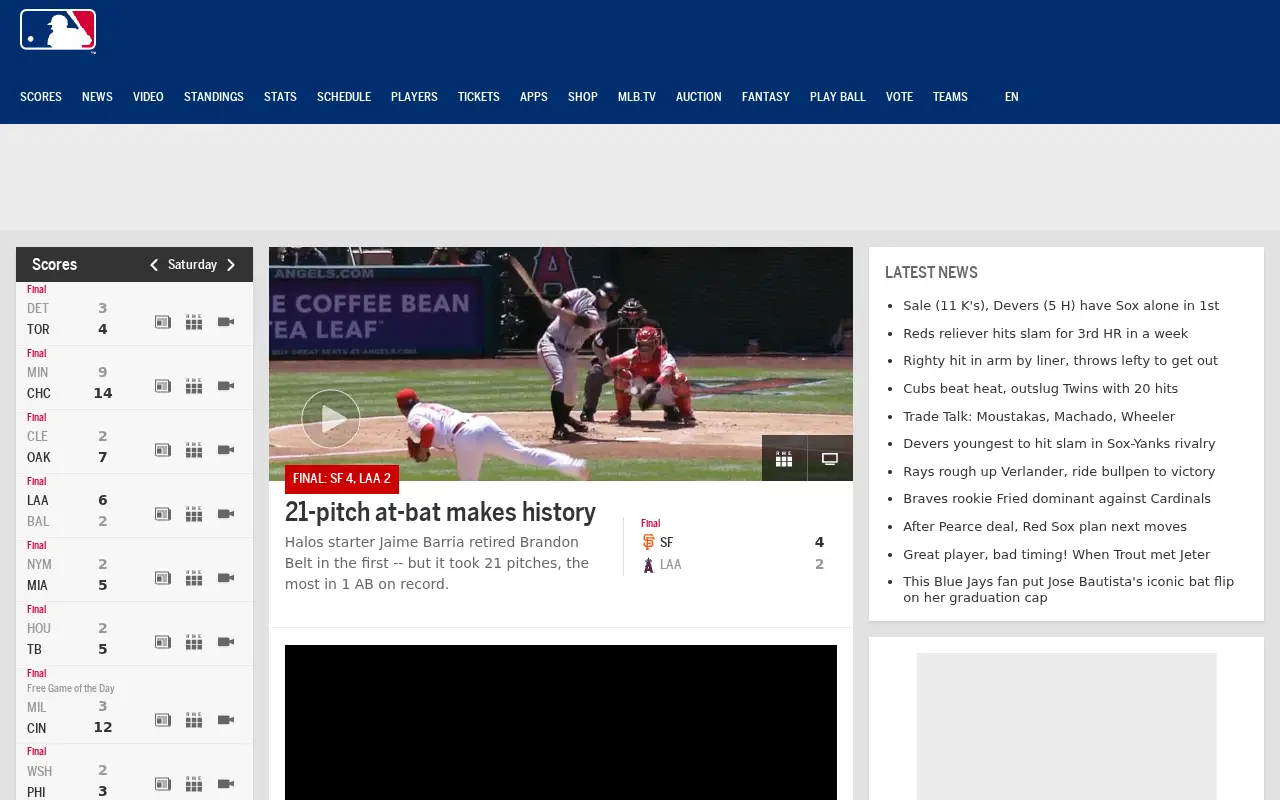 mlb.com in 2018