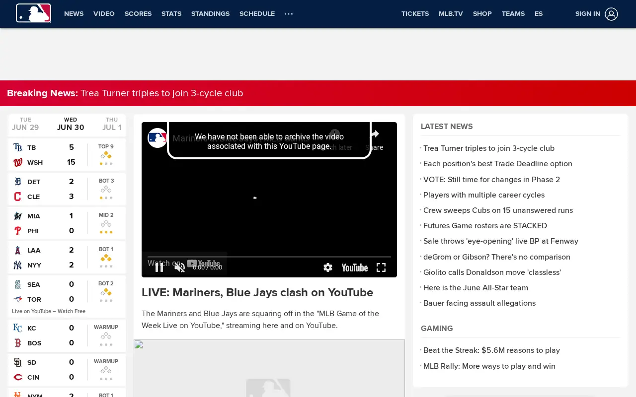 mlb.com in 2021