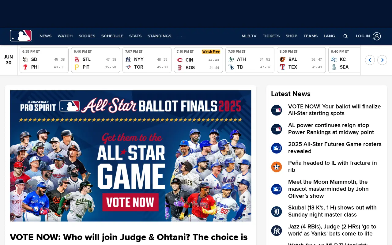 mlb.com in 2025