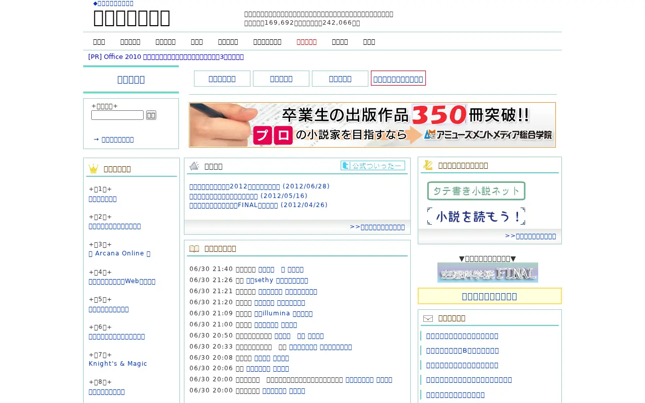 syosetu.com in 2012