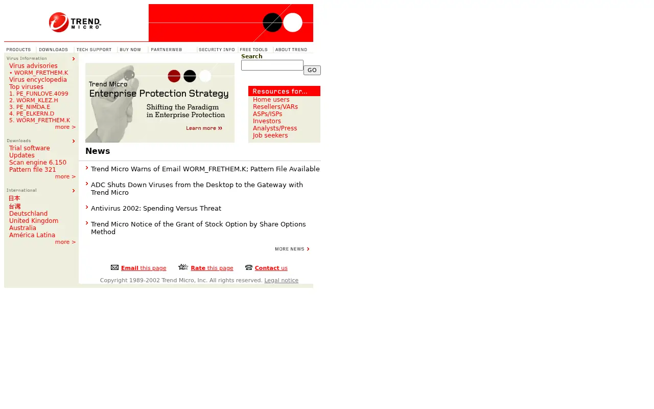 trendmicro.com on July 18, 2002