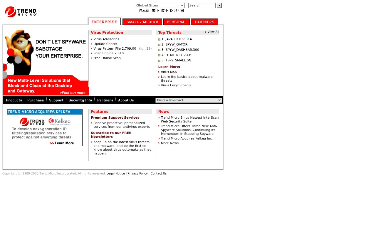 trendmicro.com on July 1, 2005