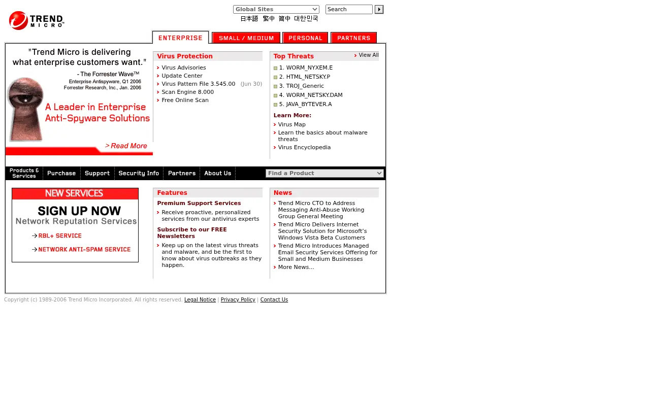 trendmicro.com on July 1, 2006