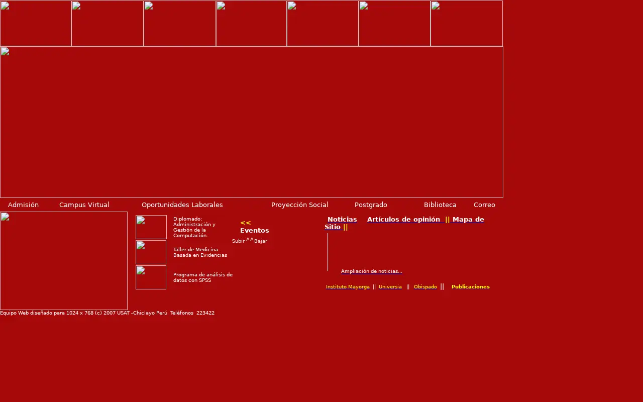 usat.edu.pe in 2009