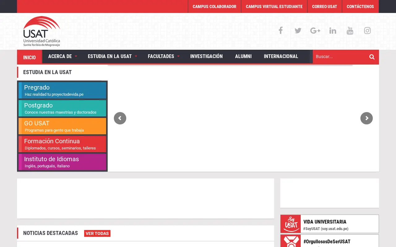 usat.edu.pe in 2016