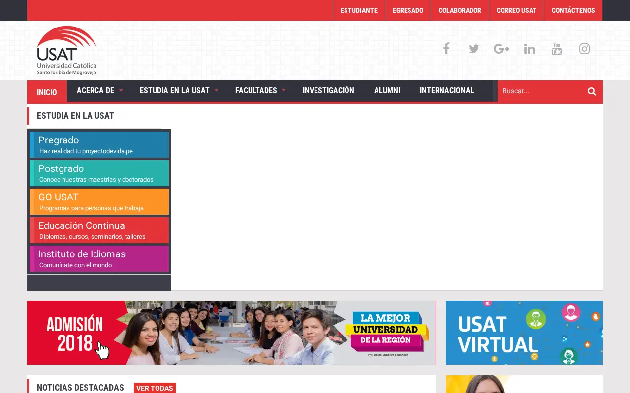 usat.edu.pe in 2018