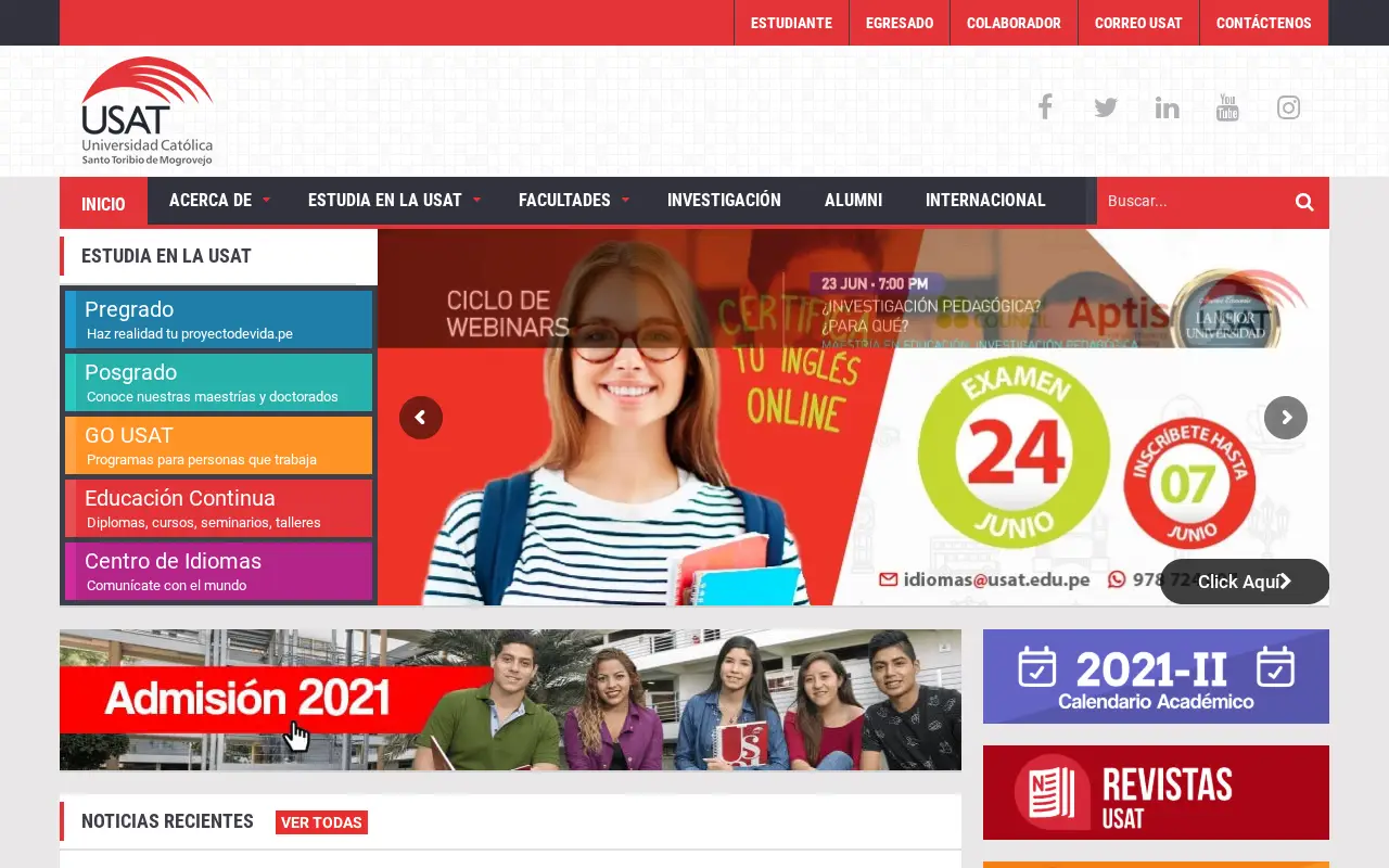 usat.edu.pe in 2021