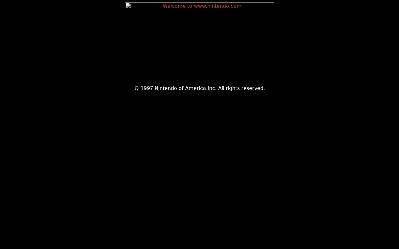 nintendo.com in 1997