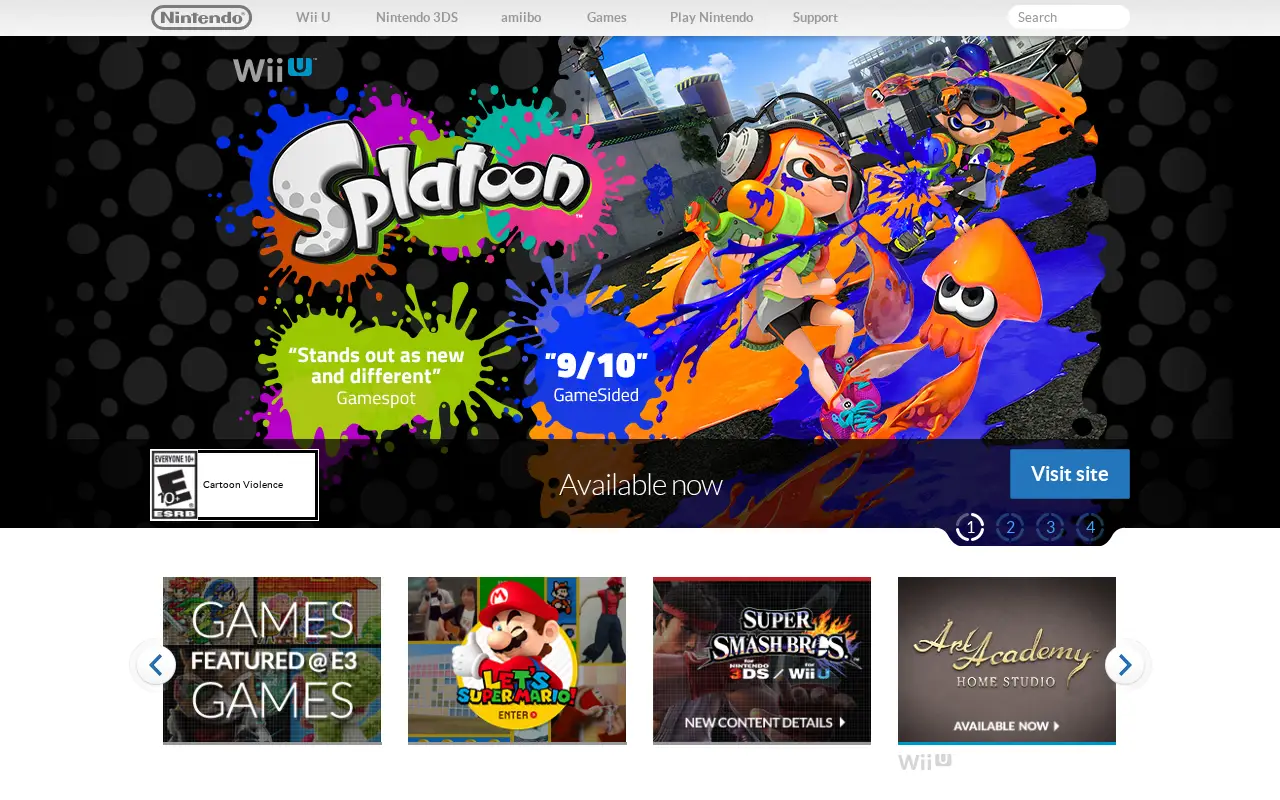 nintendo.com in 2015