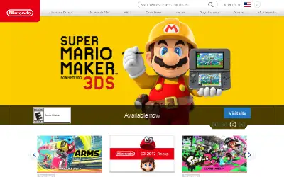 nintendo.com in 2017