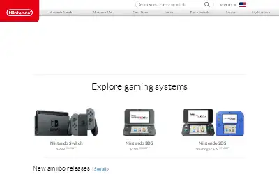 nintendo.com in 2018
