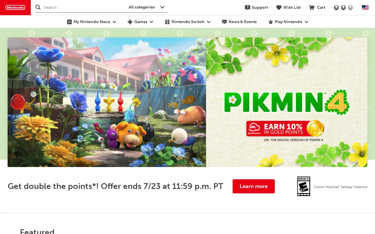 nintendo.com in 2023