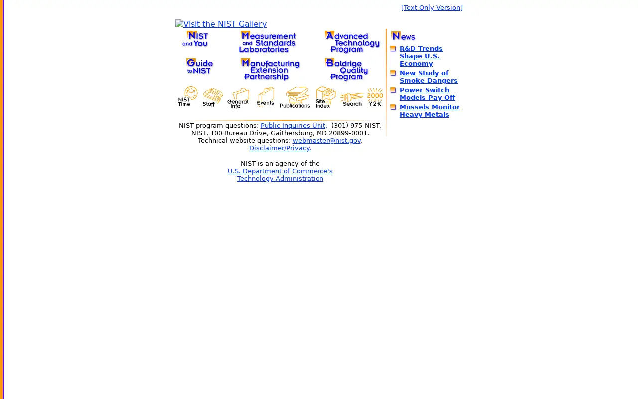 nist.gov in 1999
