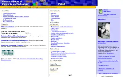 nist.gov in 2001