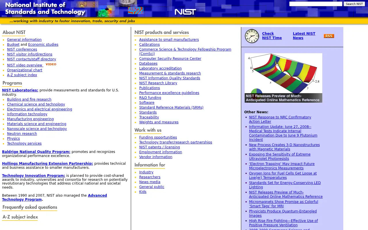 nist.gov in 2008