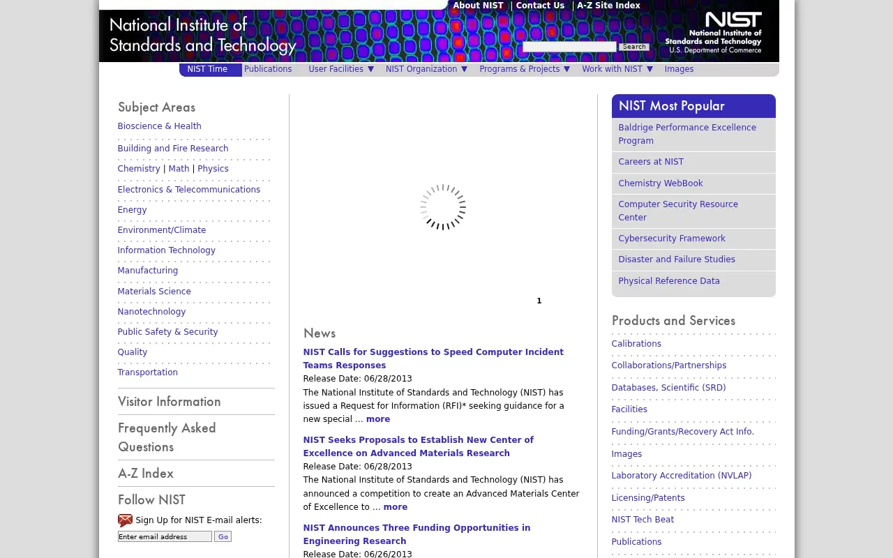 nist.gov in 2013