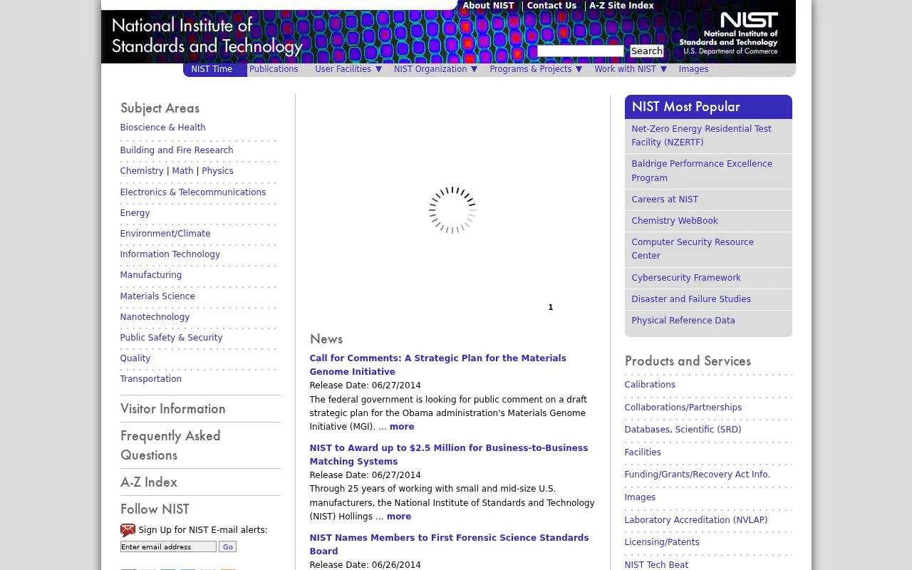 nist.gov in 2014