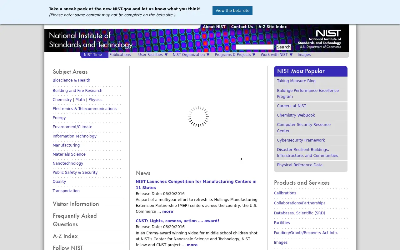 nist.gov in 2016