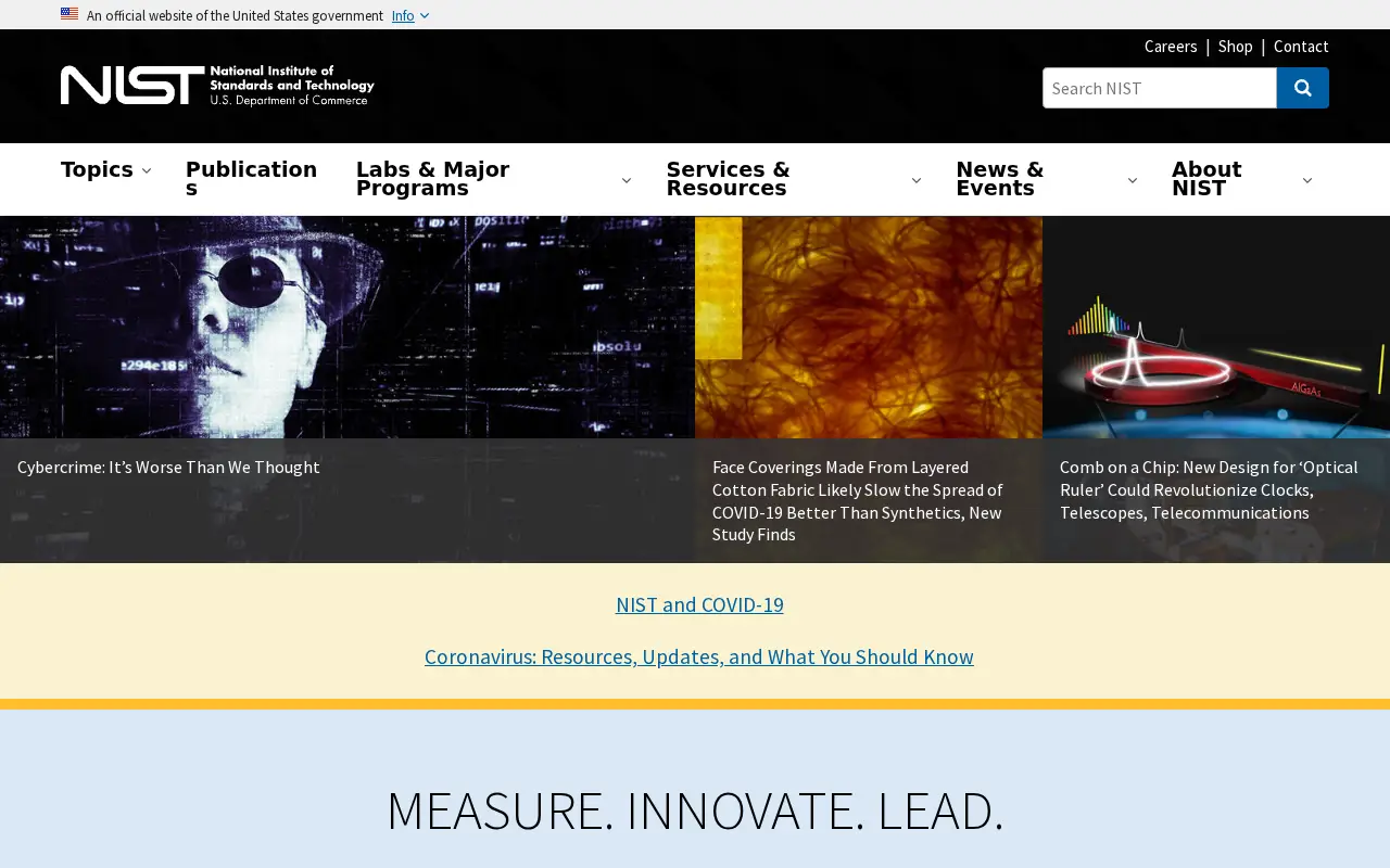 nist.gov in 2020